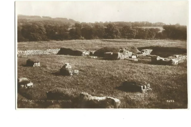 Postcard The Chesters Roman Remains Fort Real Photo