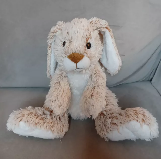 Melissa & Doug Burrow Bunny #7674  Tan White Rabbit Plush Stuffed Animal Easter