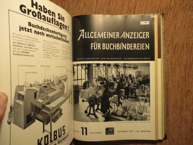 AAfB BUCHBINDER ANZEIGER Jg.1967 BUCHBINDER Bookbinding HANDEINBAND Buchbinderei 11