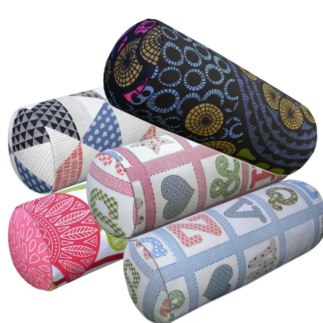 Bolster Cover*A-Grade Cotton Canvas Neck Roll Tube Yoga Massage Pillow Case*LL6