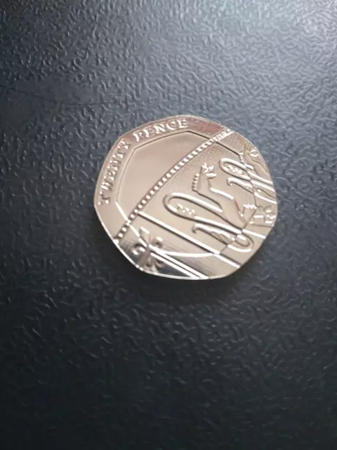 2018 20p Coin BU Brilliant Uncirculated Twenty Pence Section of Shield Bunc