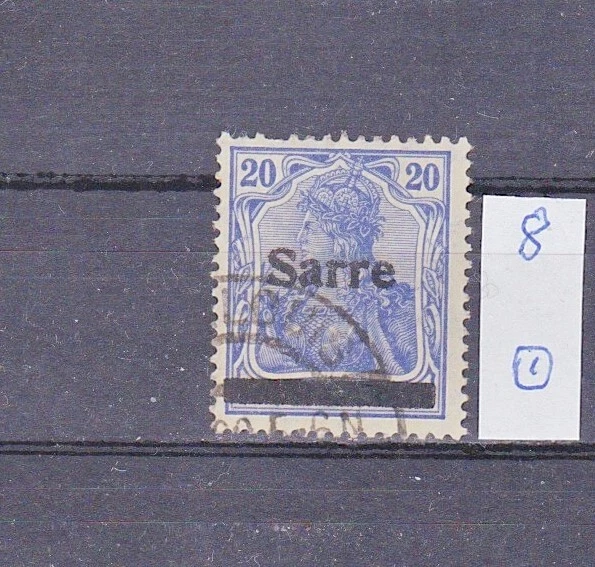 saargebiet bis 1934: Mi. Nr. 8 gestempelt