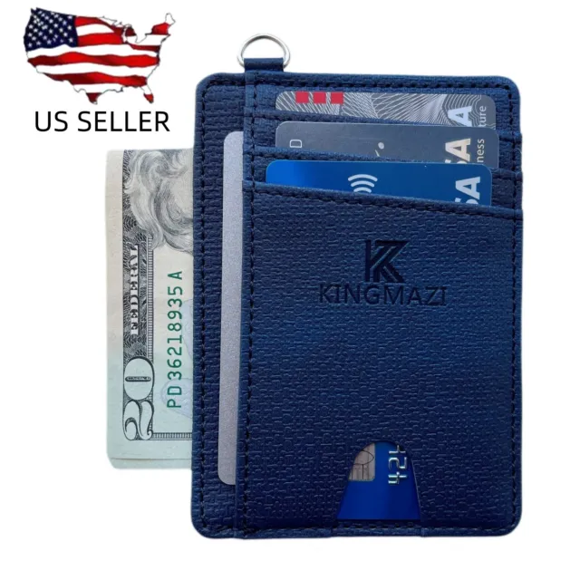 Slim Card Wallet, Front Pocket Wallets, RFID Blocking, Credit Card Holder