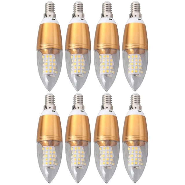 8 teile / satz E14 85-265V 12W LED Kerzenlampen variable licht