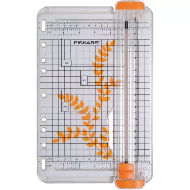 Fiskars Tragbarer SureCut A5/A4 Papier-/Kartenschneider Cutter Akute Präzision F5446