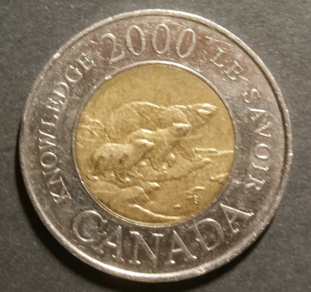 CANADA 2000 - $2 , Queen Elizabeth II / Knowledge