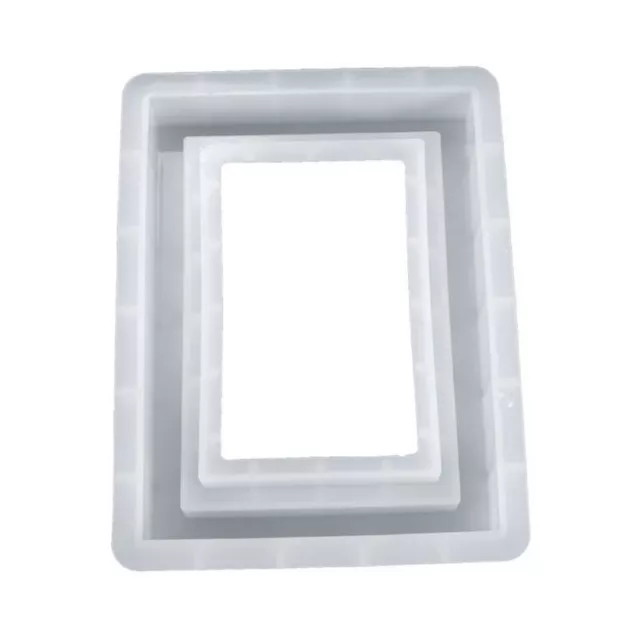 Resin Crystal Epoxy Mold Rectangular Photo Frame Crafts Casting Silicone