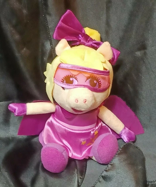 Disney Jr Muppet Babies Miss Piggy Super Fabulous 8" Stuffed Plush Doll Toy
