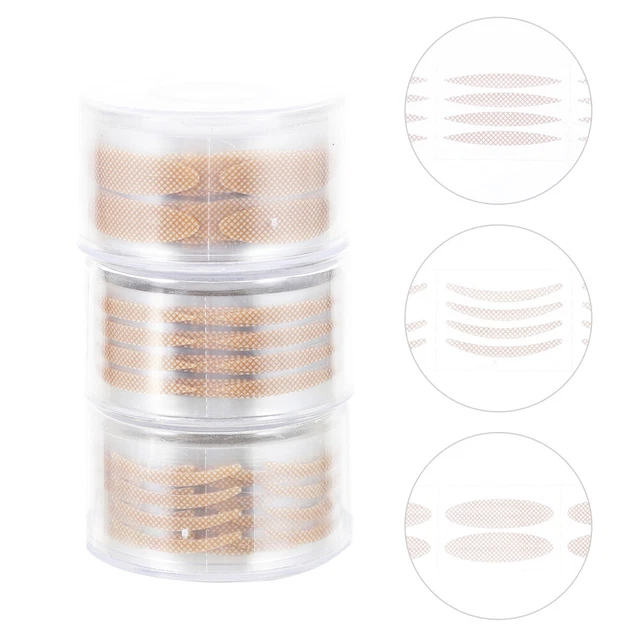 Pegatinas de párpado doble carrete de 3 rollos 4,5X4,5 cm tira adhesiva Miss