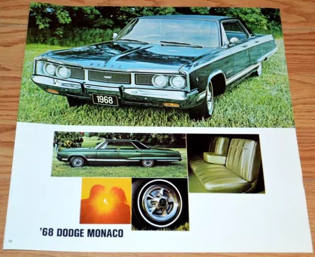 1968 Dodge Monaco Original Dealer Advertisement Ad 68 Mopar