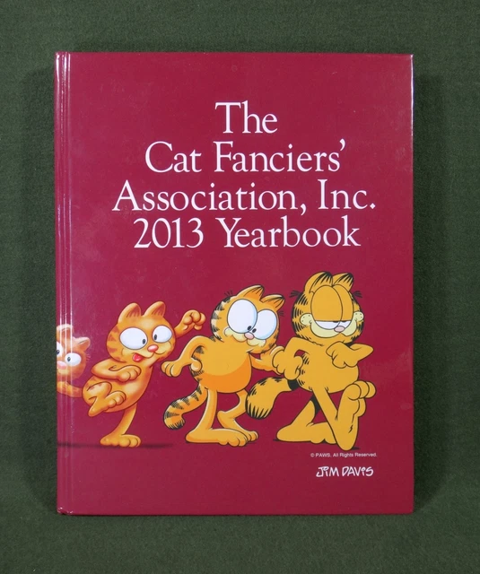 "CAT FANCIERS'ASSOCIATION 2013 YEARBOOK" CFA comic strip GARFIELD cover