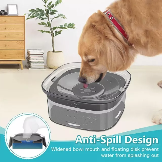 Spill Proof Water Drinker Dog Water Bowl Pet Water Dispenser Water Feeder