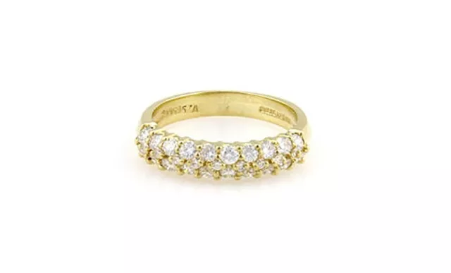 4945 Jose Hess 1.30ct Diamond 18k Yellow Gold Wedding Band Ring Size 7 4945 Jose Hess 1.30ct Diamond 18k Yellow Gold Wedding Band Ring Size 7