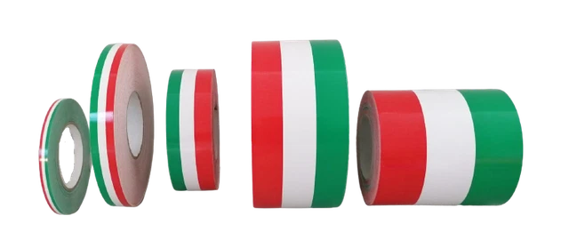 Stripe Striscia Adesiva 3D Tricolore Italia per Estrattore 500 Abarth