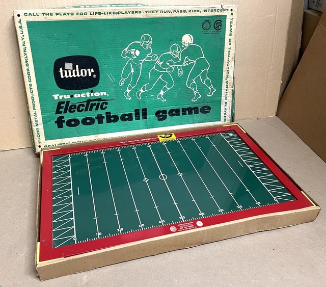 VINTAGE TUDOR TRU Action Electric Football Game Model No 500 with