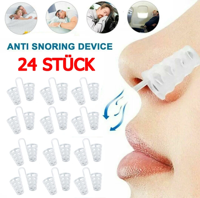 24x Anti-ronquidos Parar los ronquidos Extensor nasal Contra los ronquidos Clip nasal Set