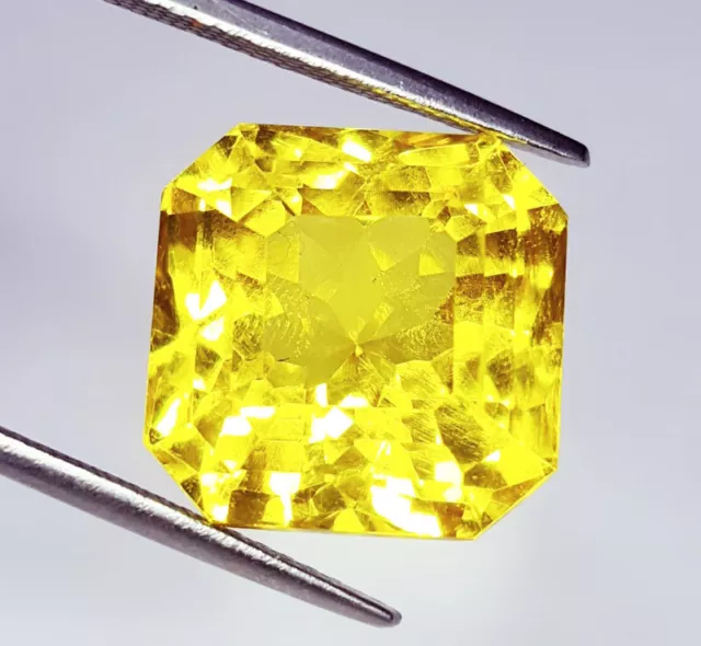 Natural Yellow Sapphire 31 Ct Loose Gems Certified Huge Size Transparent Gem W10