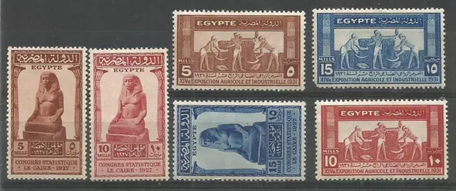 Egipto  1927-31. Amenhotep / Agricultura E Industria Exhibicion*