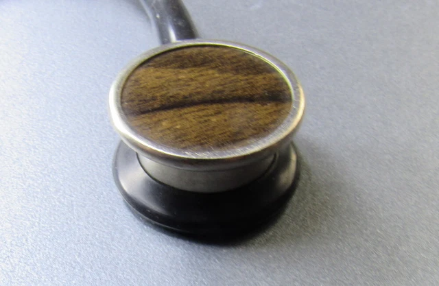 Old Vintage Doctor Classic Stethoscope with black Tubes 1950's  USSR #23923 3