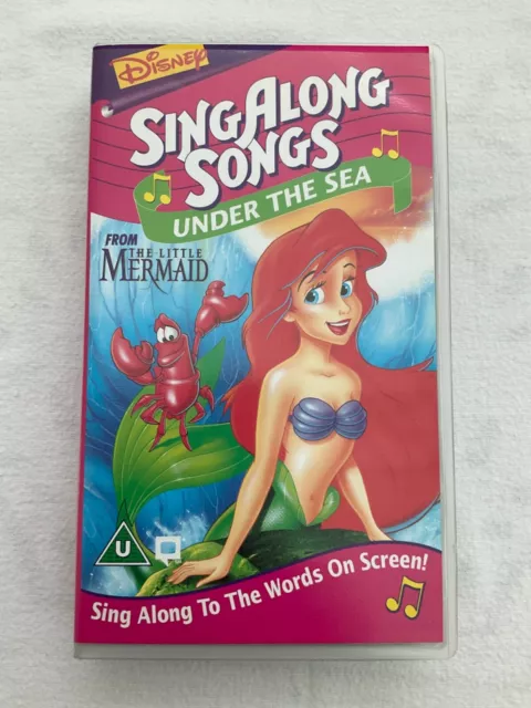 Disney Singalong Songs From The Little Mermaid Under The Sea Vhs Colour Video