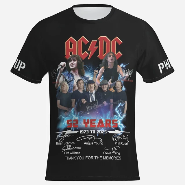 AC/DC PWR UP European Tour 2025 Unisex Shirt EUR 29,95 - PicClick DE
