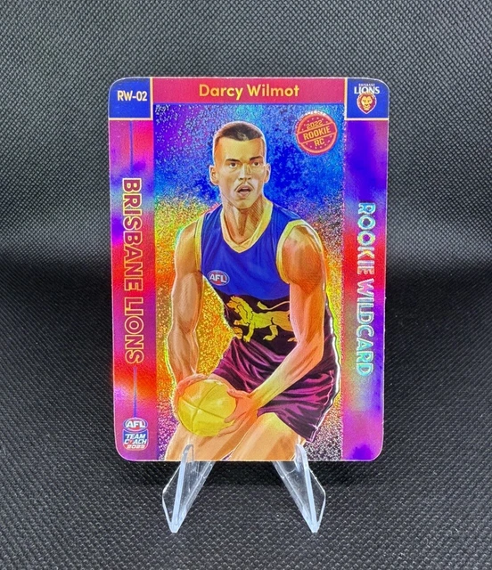 2023 AFL TEAMCOACH Rookie Wildcard Darcy Wilmot Brisbane Lions RW-02 ...