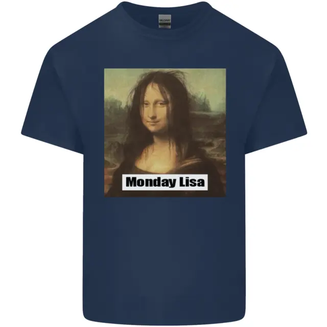 T-shirt bambini parodia Monna Lisa lunedì lisa bambini 3