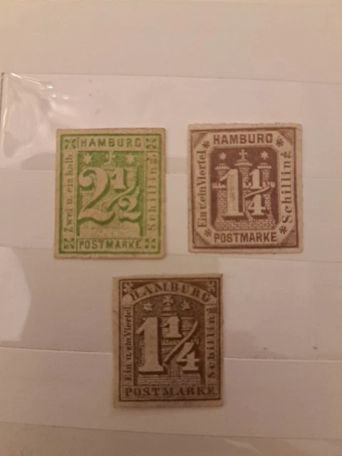 Briefmarken Altdeutschland Hamburg.