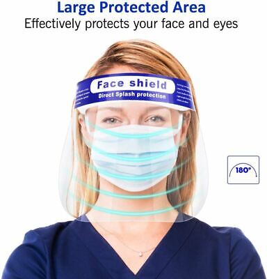 Face Shield Anti-Fog Full Safety Reusable Visor Eye Head Protection Protective 2