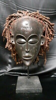 Masque Chokwé Art Tribal Africain Ancien Statuette Africaine Masque Afrique