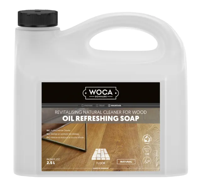 WOCA Öl-Refresher Oil Refresher Reiniger Pflege Holz *Natur* 2,5 L (16,60 €/L)