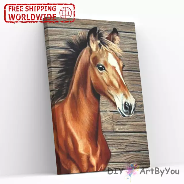 Paint By Numbers Canvas Art Draw Artist Painting Oil Kit Home Decor Poster Horse