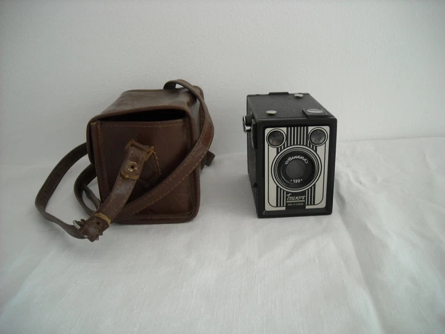 rare appareil photo ancien/box Vredeborch Trumpf standard 120