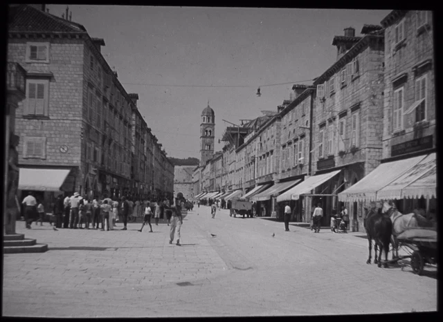 Glass Magic Lantern Slide YUGOSLAVIAN LOCATION NO21 C1930 PHOTO DUBROVNIK ?