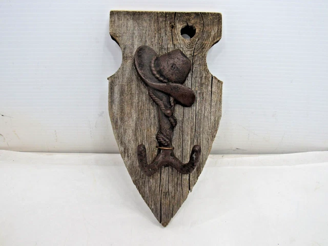 VIntage Hand Made Rustic Cowboy Hat or Coat Hook Western Decor Rustic