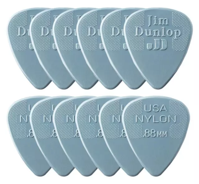 Dunlop Nylon Standard Picks 0,88 mm 12er Players Pack Guitar Nylon Dunkelgrau