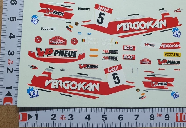 Décalcomanies 1/43 Subaru Impreza Rallye Lyon-Charbonnières 1998 - Jean Joseph - Neuf Altaya