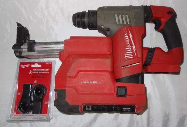 Milwaukee M18CHP 18V Cordless Fuel 3 Mode Hammer Drill +M18-28CPDEX HammerVac!