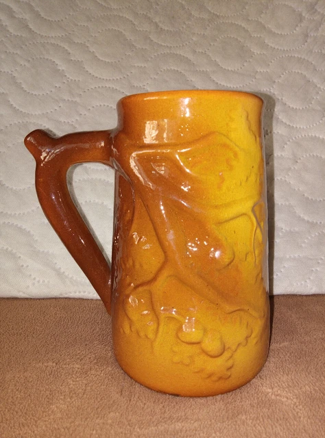 Vintage Clay Ceramic Beer Mug USSR 0.8 Litres