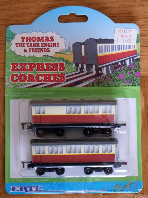 ERTL THOMAS THE Tank Engine and Friends Express Coaches # 4389 1996 ...