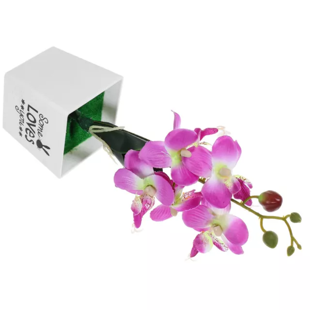 Artificial Orchid Bonsai Decoration Desktop Faux Potted Flower Simulated