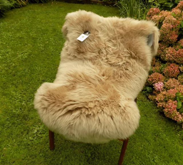 Grande - TAPPETO BEIGE BUFF - 100% ORIGINALE AUSTRALIANO IN PELLE DI PECORA VERA PELLE DI PECORA