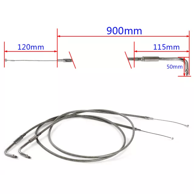 35.4" Throttle Cable Wide Glide Low Rider Softail Dyna Sportster Heritage FLSTF