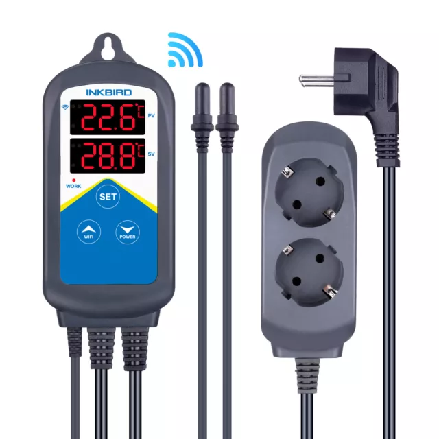 EU Plug Inkbird WiFi Digital Temperature Controller 306A 220V Heating Thermostat