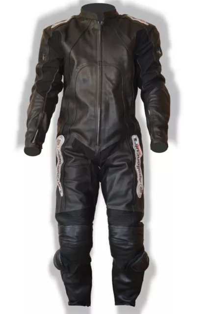 § Destockage § Combinaison Moto Cuir Piste Ou Route Noir  Taille L