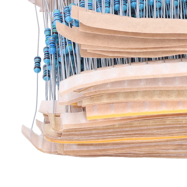 1280 Pcs 1/4W 64 Values Metal Film Resistors For DIY Projects And Experiments