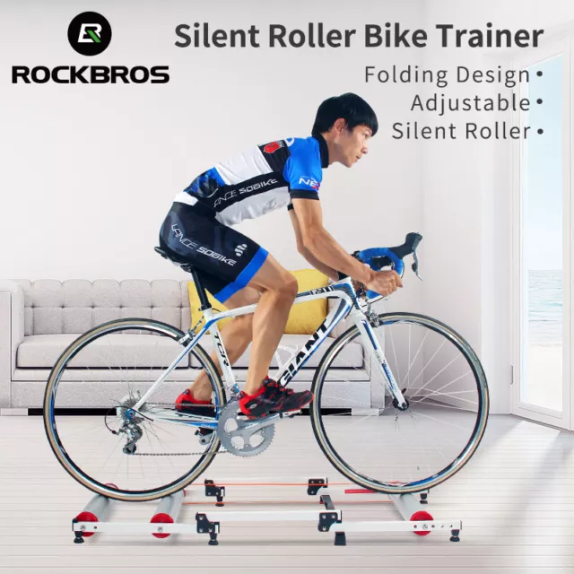 RockBros Bicycle Training Rollers Exercise Indoor Folding Trainer MTB Road Bike