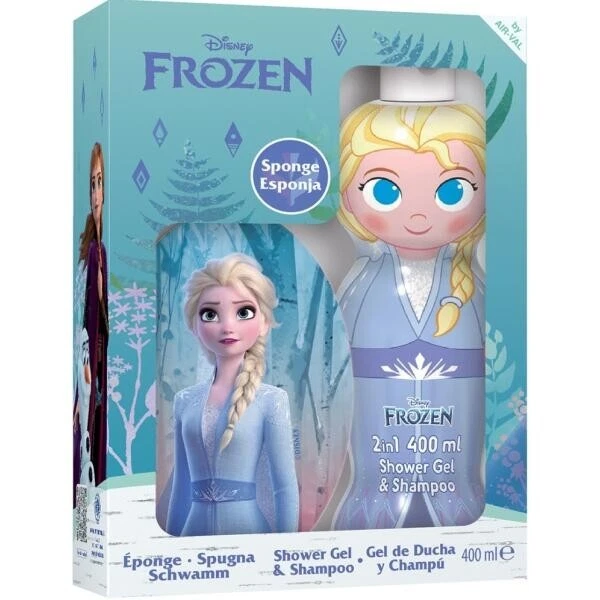Idea Regalo Bambina Disney Frozen Kit spugna + shower gel & shampoo 400 ml