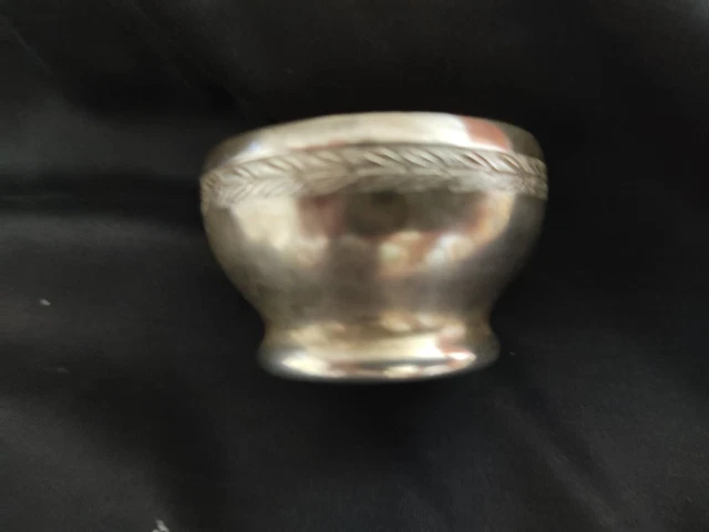 Soviet RUSSIAN 875 solid silver 18.97 gr saltcellar
