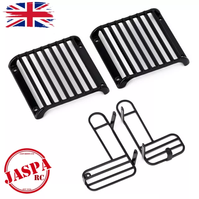 1/10 Scale TRX4 Land Rover Defender Metal Front & Rear Headlight Grille Guard